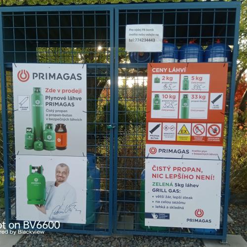 Výměna propanových lahví PRIMAGAS v ORKYS Smilovice