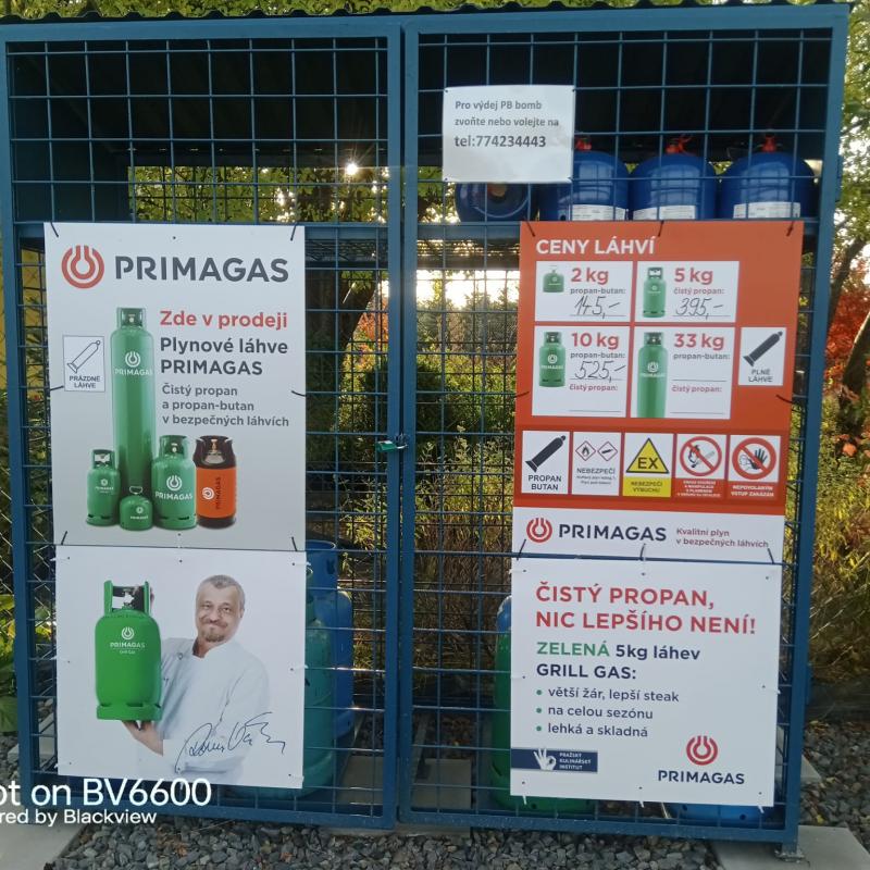 Výměna propanových lahví PRIMAGAS v ORKYS Smilovice